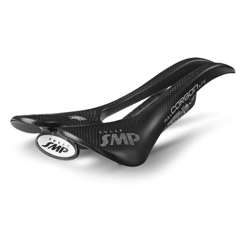 Cycling shorts with durable design-Selle SMP Full Carbon Lite Saddle