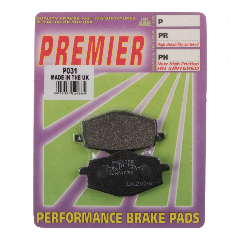 Bicycle jersey with stretch back-Premier Brake Pads - P Organic Standard