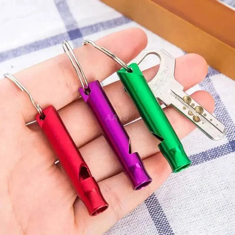 Cycling rain jacket with airflow weave-1Pcs Multifunctional Aluminum Emergency Survival Whistle Keychain For Camping Hiking Outdoor Tools Training Whistles Of Survival