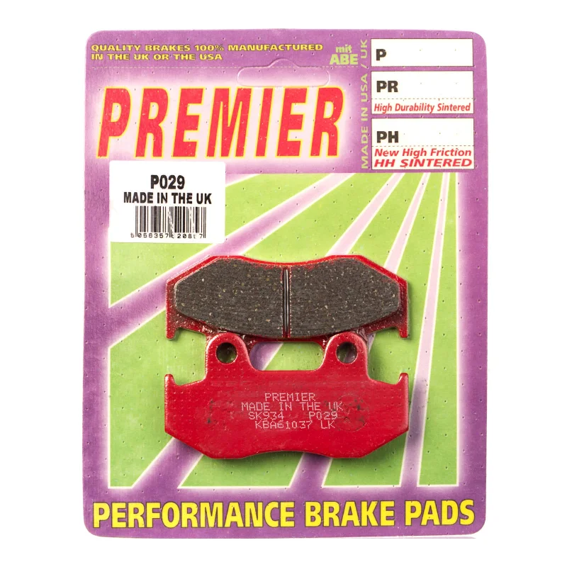 Bike helmet with airflow design-Premier Brake Pads - P Organic Standard