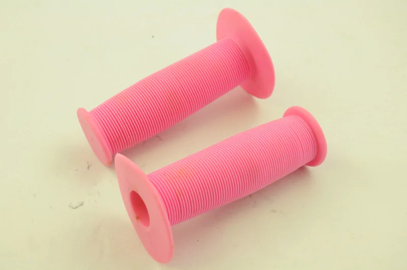 Cycling socks with thermal weave-PINK MUSHROOM TYPE HANDLEBAR GRIPS NEW OLD STOCK FOR OLD SCHOOL BMX KIDS BIKE