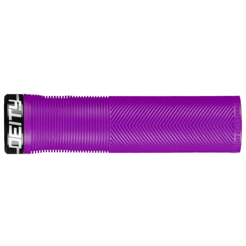 Bicycle leg warmers with stretch-Deity Knuckleduster Grips Purple