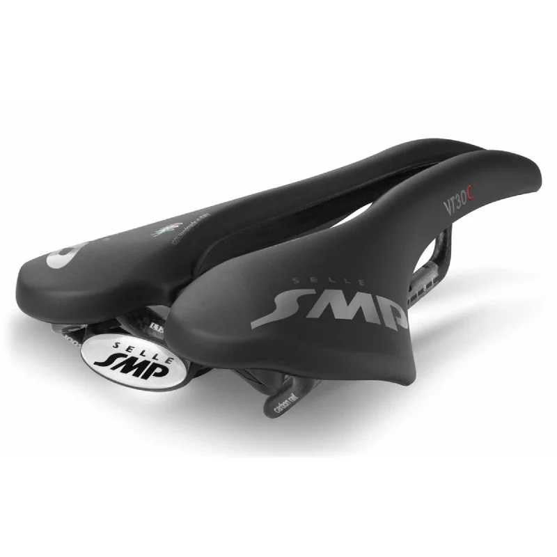 Cycling shorts with airflow straps-Selle SMP VT30C Carbon Rail Saddle