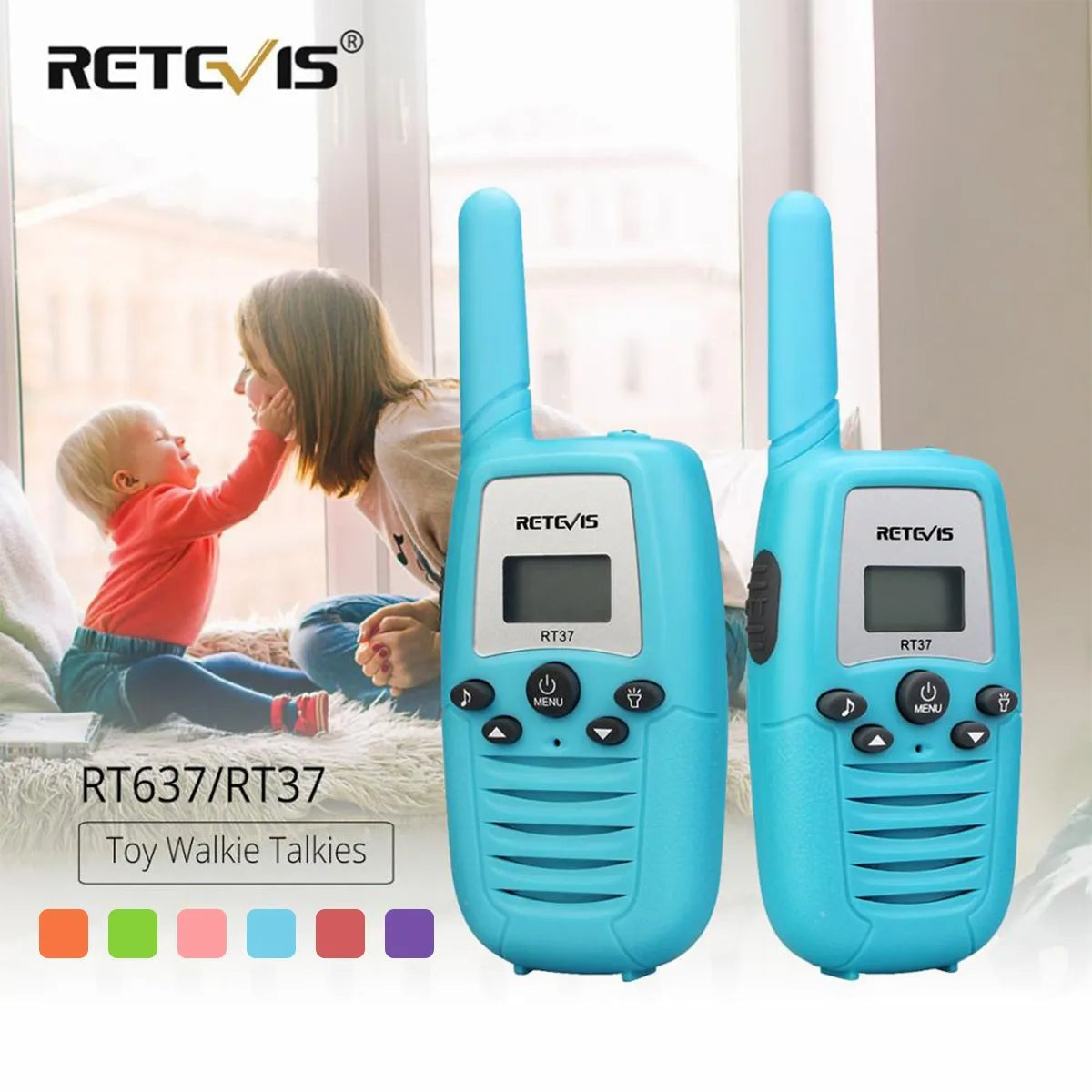 Cycling gloves with airflow weave-Retevis RT37 Walkie Talkie Children 2pcs Kids Radio FRS 462Mhz 22 Channels Birthday Gift for Children's Toy Walkie-talkie Radio