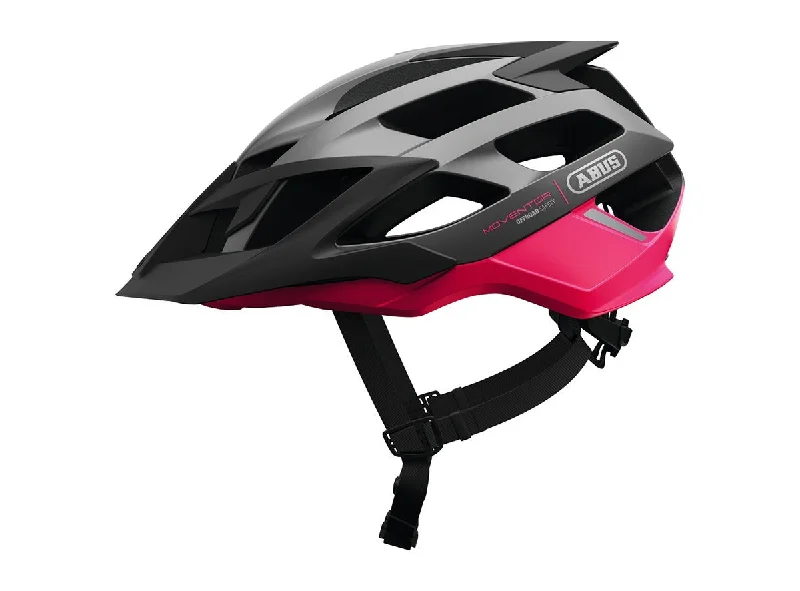 Cycling jacket with airflow design-Abus Moventor MTB Helmet - Fuchsia Pink