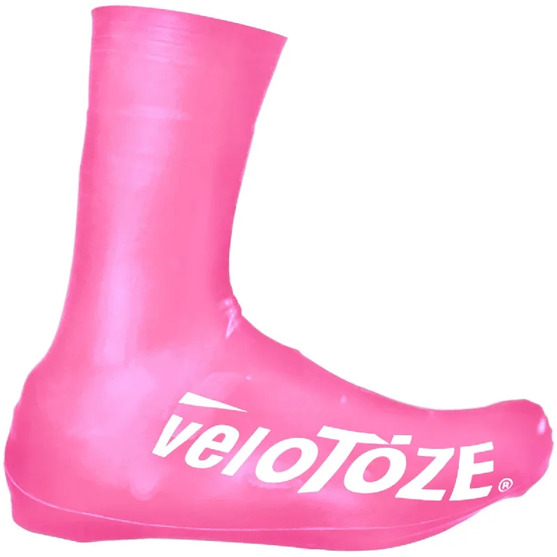 Cycling gloves with stretch back-Copriscarpe VeloToze Tall Road 2.0 - Rosa