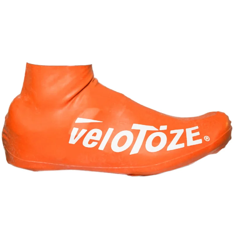 Bike riding shoes with stretch weave-Copriscarpe VeloToze Short Road 2.0 - Arancione