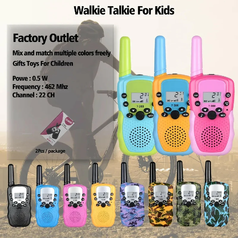 Cycling shorts with stretch design-2Pcs Mimi Pc Walkie Talkie For Kids Boys Girls Tablet Funny Toys UHF Two Way Radio Talki Walki Children Interphone Free Talk