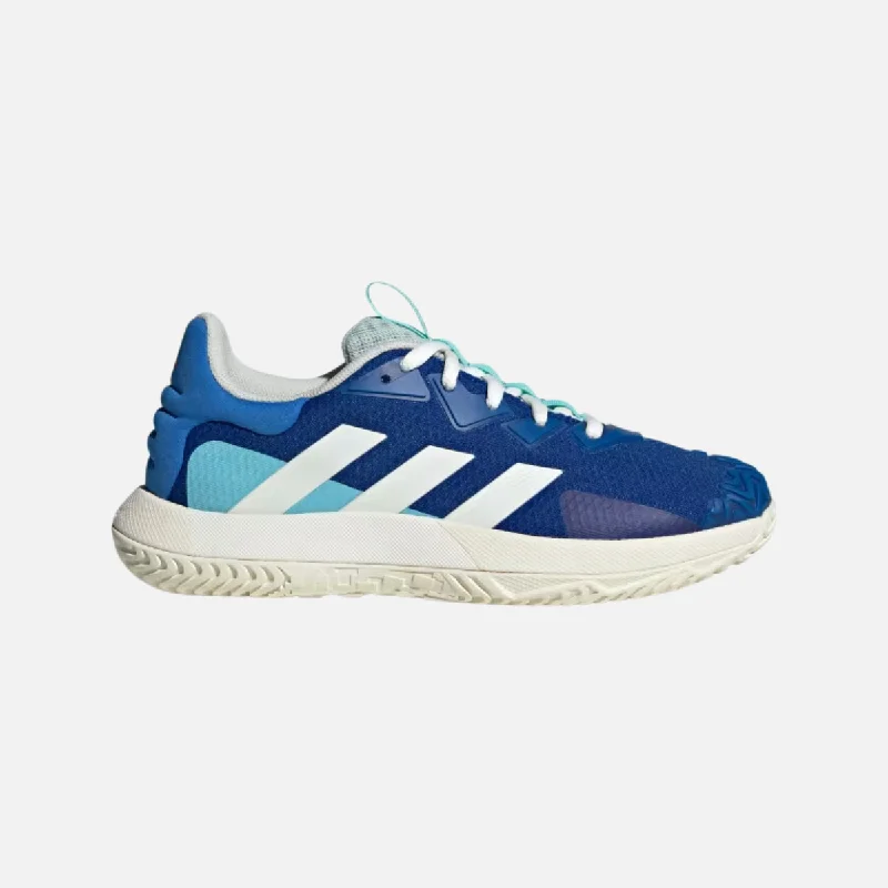 Cycling sunglasses for all-terrain trails-Adidas Solematch Control Men's Tennis Shoes -Royal Blue/Off White/Bright Royal