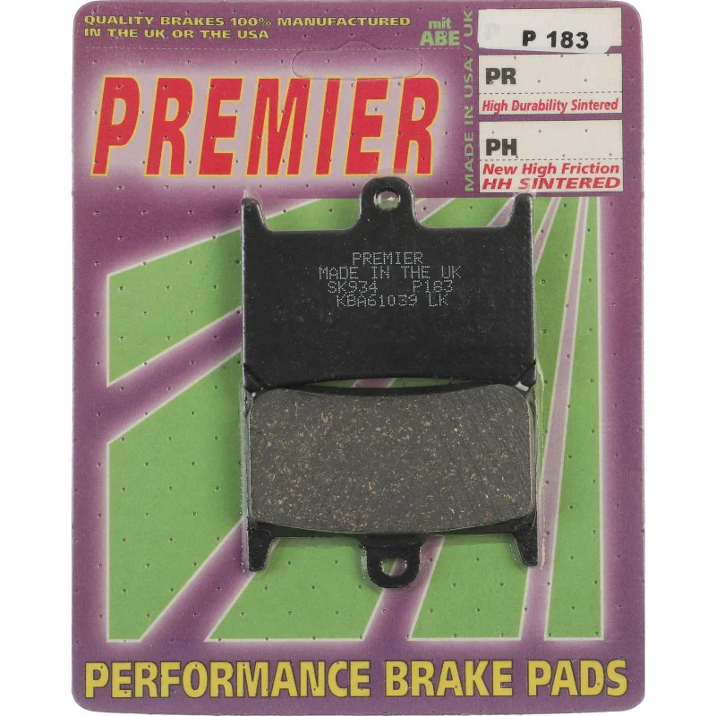 Bike helmet with stretch weave-Premier Brake Pads - P Organic Standard