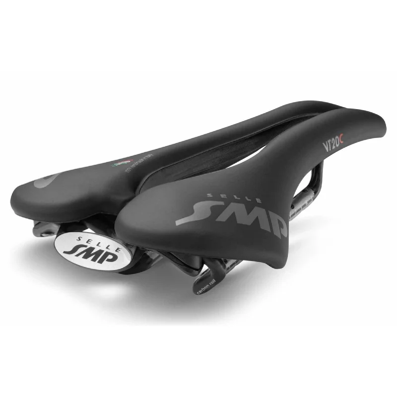 Bike shoes with durable weave-Selle SMP VT20C Carbon Rail Saddle