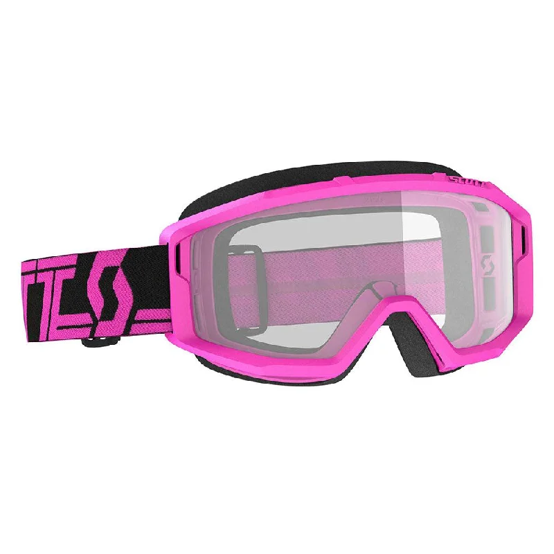 Cycling gloves for rugged rides-SCOTT 2021 PRIMAL GOGGLE - BLACK/PINK (CLEAR)