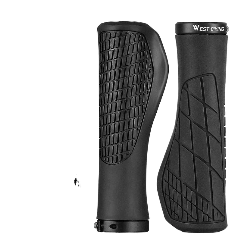 Cycling shorts with breathable liner-Bicycle Grips Soft Rubber MTB Road Bike Grips Shockproof Anti-Slip Handlebar Cover Ergonomic Cycling Handlebar