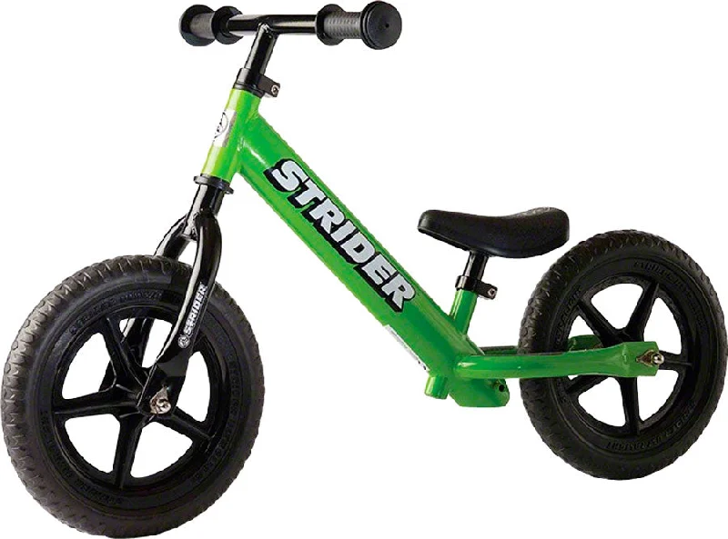 Bicycle riding tights with durable design-Strider 12 Classic Kids Balance Bike Green