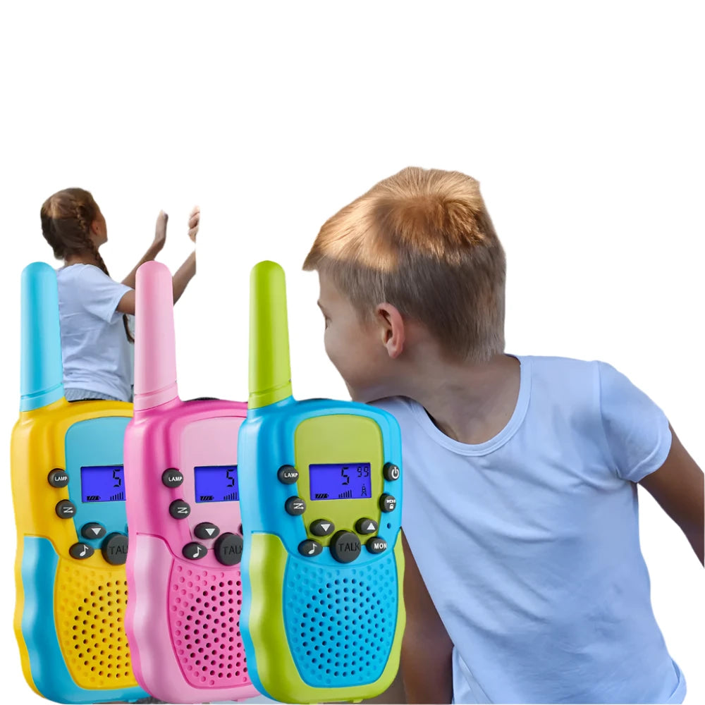 Cycling gloves with stretch weave-T388 Walkie Talkie Children 2Pcs Radio Receiver Walkie Talkie Toy Kids Birthday Gift Child Toys for Boys Girls 3 Km Hand-held