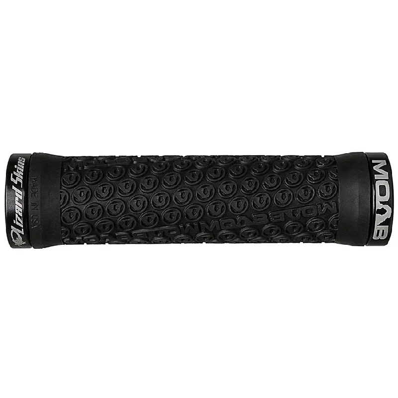 Bicycle socks with durable weave-Lizard Skins Moab Lock-On Grips 130mm Black Pair