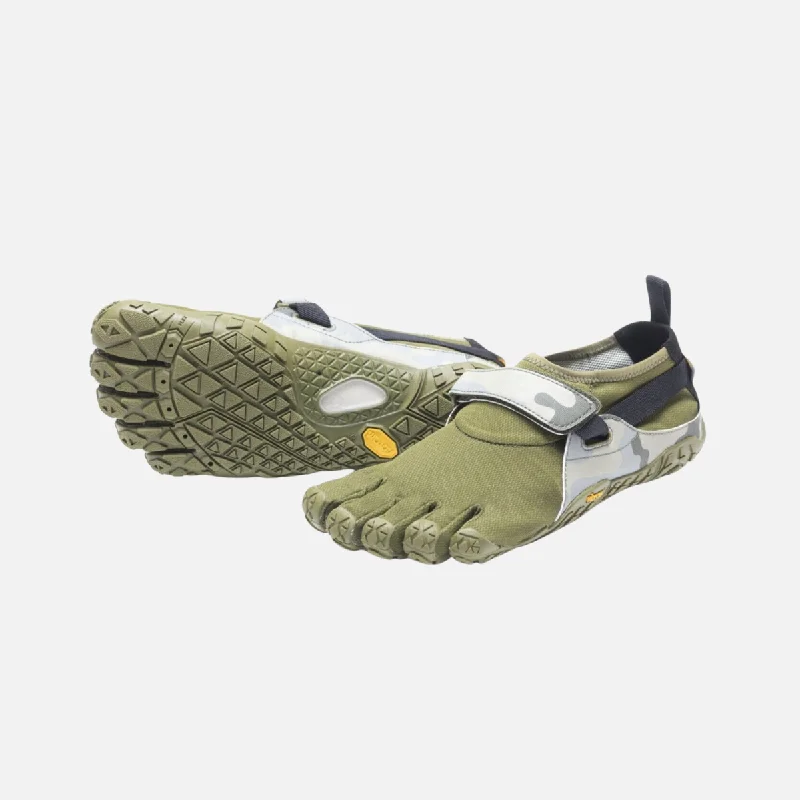 Bike gloves with airflow liner-Vibram Spyridon EVO Men's Hiking Shoes - Dark Green/Camo