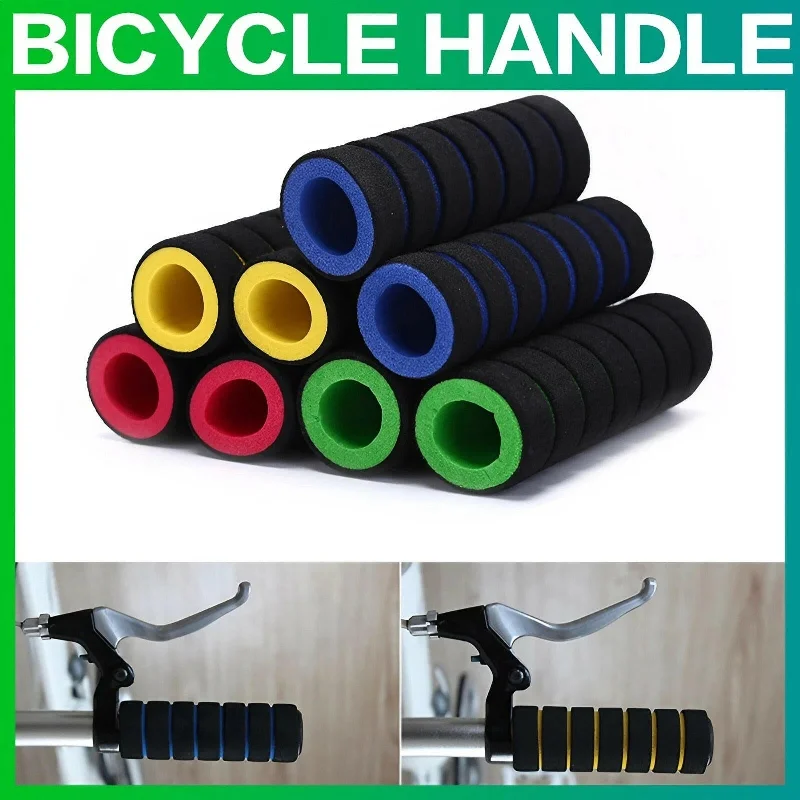 Bike shoes with thermal padding-Bike Racing Bicycle Motorcycle Handle Bar Foam Sponge Grip Cover Non-slip Soft Handlebar Bike Bar wholesale