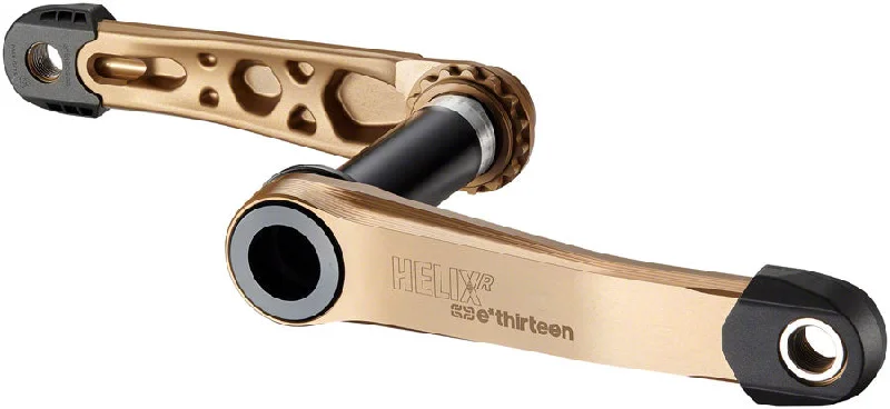 Bicycle socks with stretch design-e*thirteen Helix R Crankset - 175mm 73mm 30mm Spindle e*thirteen P3 Connect Interface Bronze