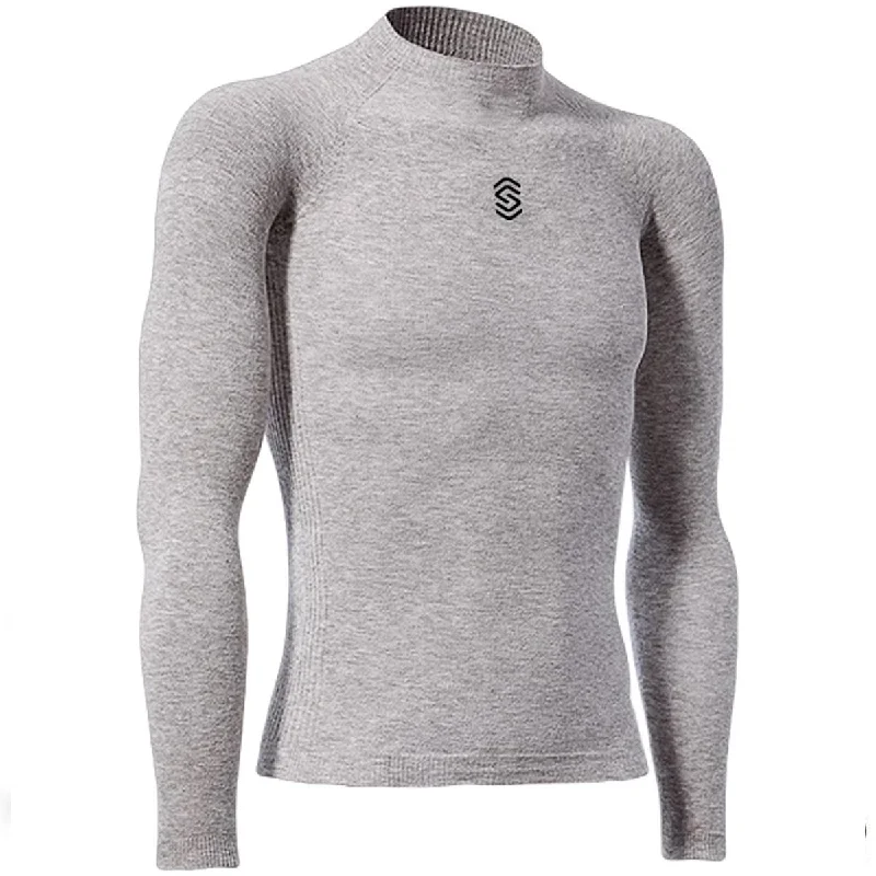 Bicycle jersey for long-distance trails-Maglia intima manica lunga Silverskin X-Warm - Grigio