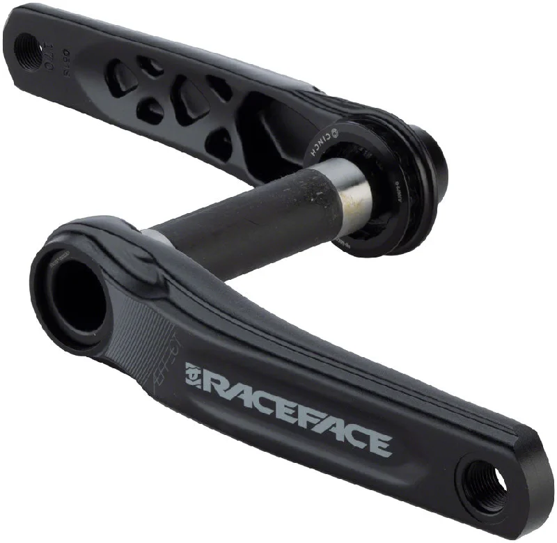 Bicycle shorts with airflow design-RaceFace Aeffect Crankset - 165mm Direct Mount CINCH RaceFace EXI Spindle Interface BLK