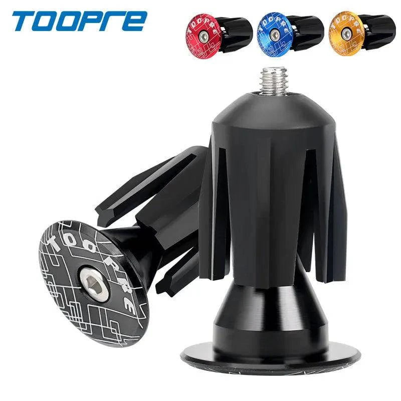 Cycling jacket for long trails-TOOPRE MTB Road Bike Handlebar End Plugs Bicycle Grip Handle Bar End Cap Aluminum Alloy MTB Handlebar Grips Plugs Caps