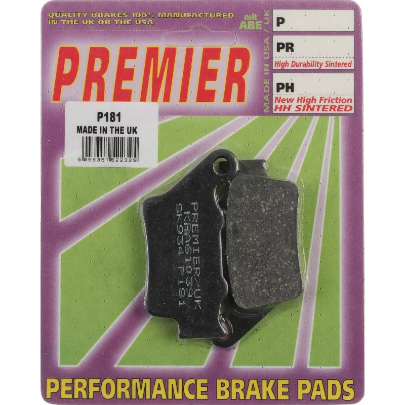 Bicycle jersey for long-distance trails-Premier Brake Pads - P Organic Standard