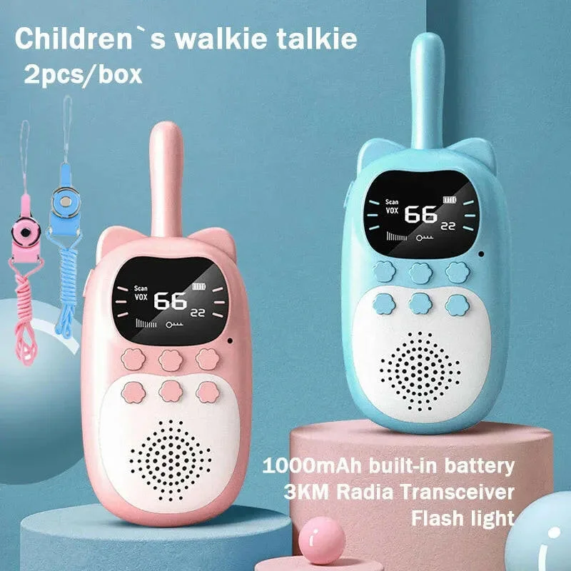 Bike gloves with airflow lining-2PCS Kids Walkie Talkie  Electronic Toys Children Spy Gadgets Baby Radio Phone 3km Range Christmas Birthday Gift For Boys Girls