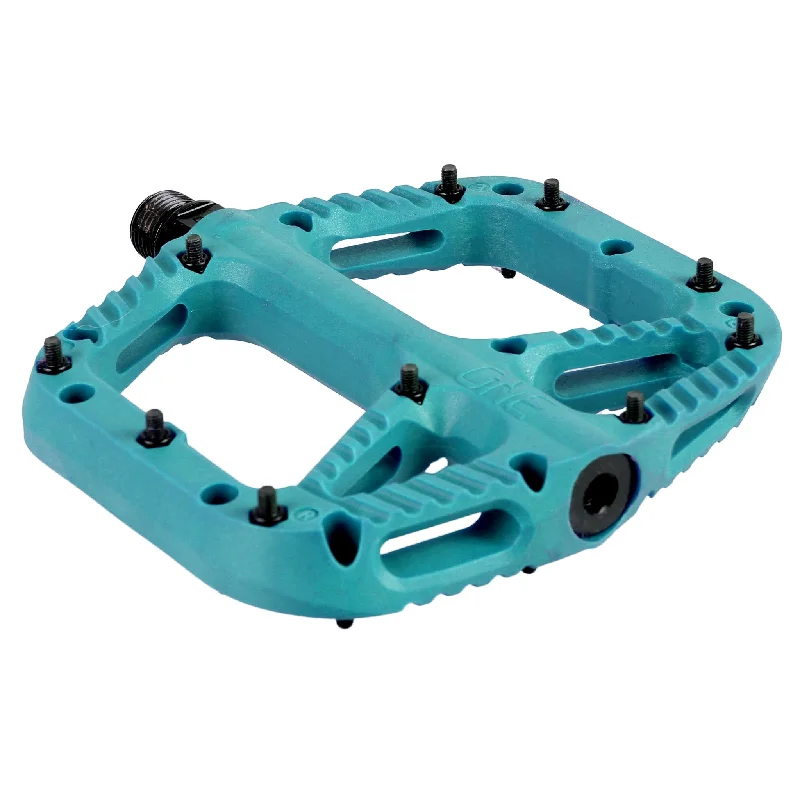 Cycling sunglasses for all-terrain trails-OneUp Components Comp Platform Pedals Turquoise