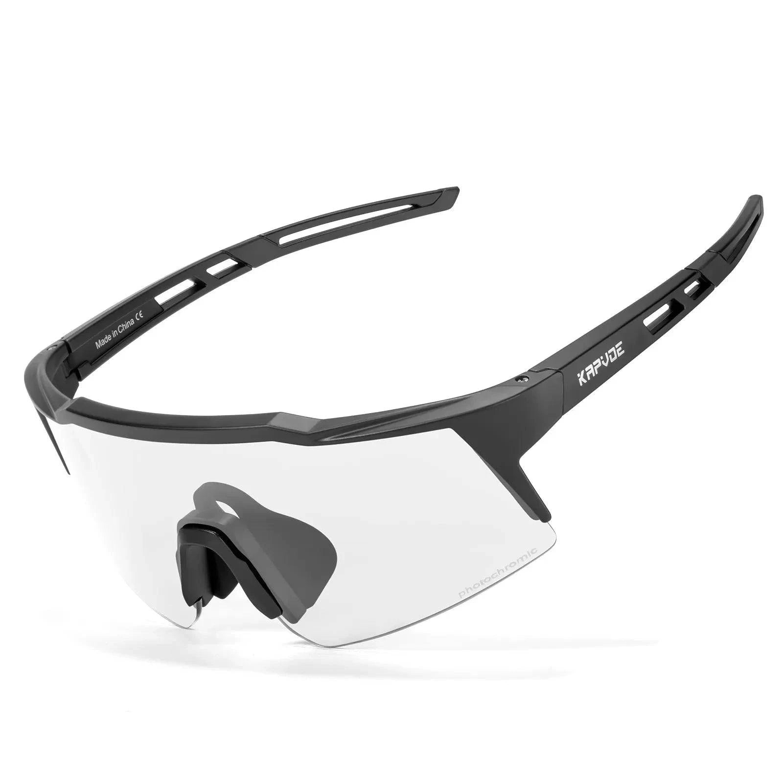 Bike helmet with thermal design-Kapvoe Child Photochromic Sunglasses Sports Glasses Cycling Kids UV400 Boys Bike Skating for Girls Outdoor Bicycle Protectionon