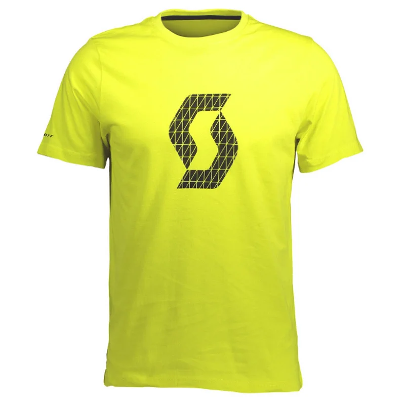 Bike helmet with stretch back-T-Shirt Scott Icon Factory Team - Giallo