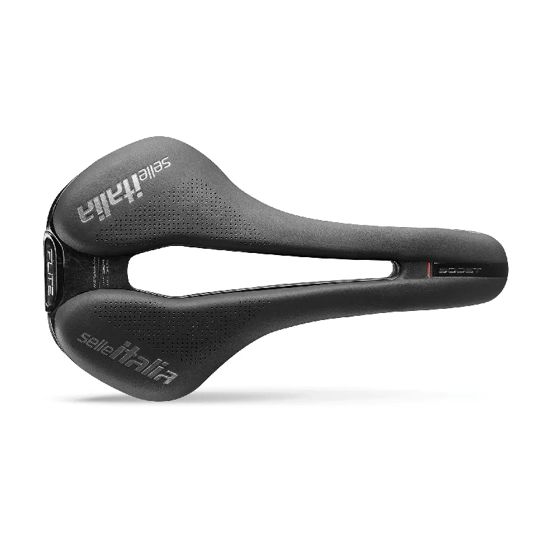 Bicycle riding tights with airflow shell-Selle Italia Flite Boost Kit Carbonio Superflow Saddle