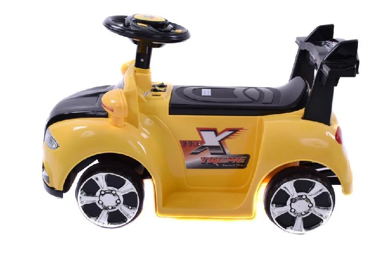 Bicycle helmet with durable padding-ELECTRIC KIDDIES RIDE-ON SPORTS CAR ZPV001 'EXTREME’ 15watt BATTERY MOTOR YELLO