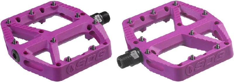 Bicycle jersey with stretch shell-SDG Components Comp Platform Pedals Body: Composite Spindle: Cr-Mo 9/16 Purple Pair