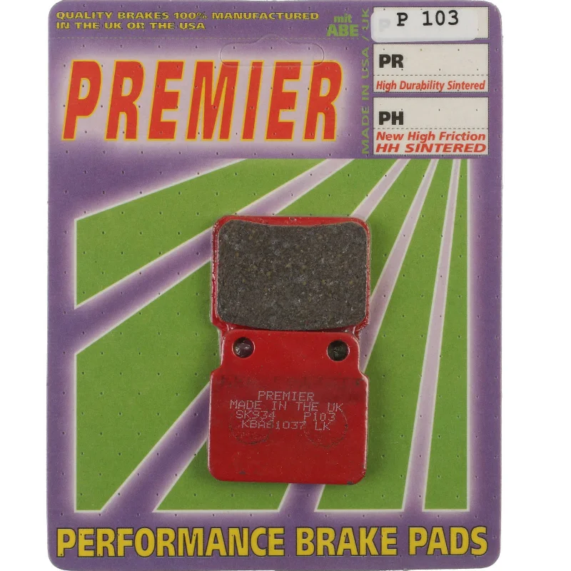 Bike shoes with stretch weave-Premier Brake Pads - P Organic Standard