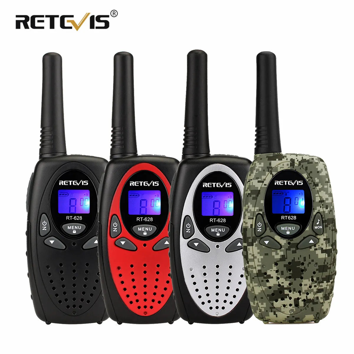 Bike helmet with airflow weave-Retevis RT628 Walkie Talkie Children 2pcs PMR446 Kids Walkie-talkie Birthday Christmas Gift for Boy Girl Toy Radio Communicator