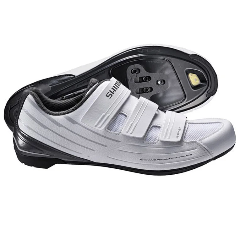 Bicycle riding jacket with fleece-for Shimano SPD SL RP2 Road Bike Bicycle Cycling Shoes White 36