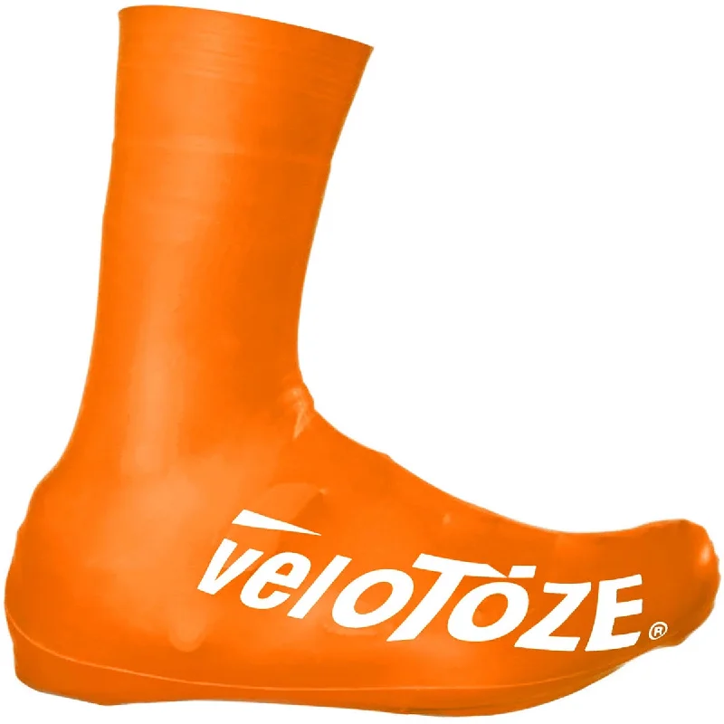 Bicycle arm sleeves with stretch back-Copriscarpe VeloToze Tall Road 2.0 - Arancione