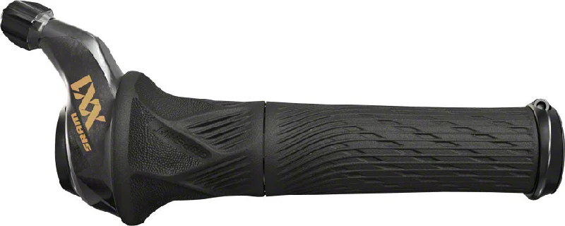 Cycling tights with stretch panels-SRAM XX1 Eagle 12-Speed GripShift Shifter Discrete Clamp BLK Gold Logo