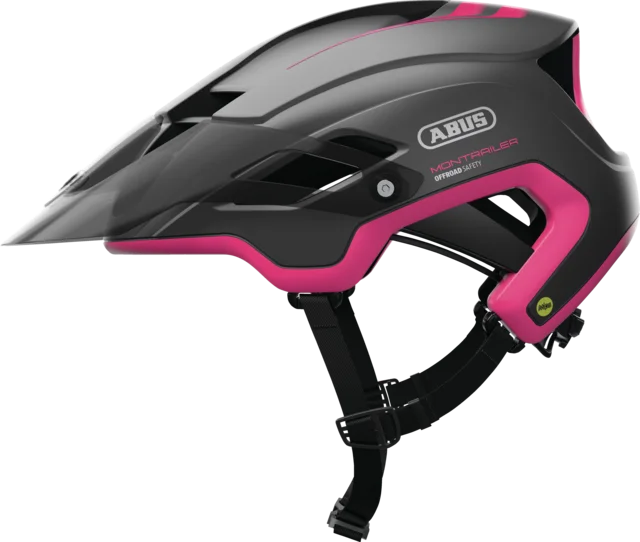 Bicycle socks with airflow design-Abus MonTrailer MTB Helmet - Fuchsia Pink