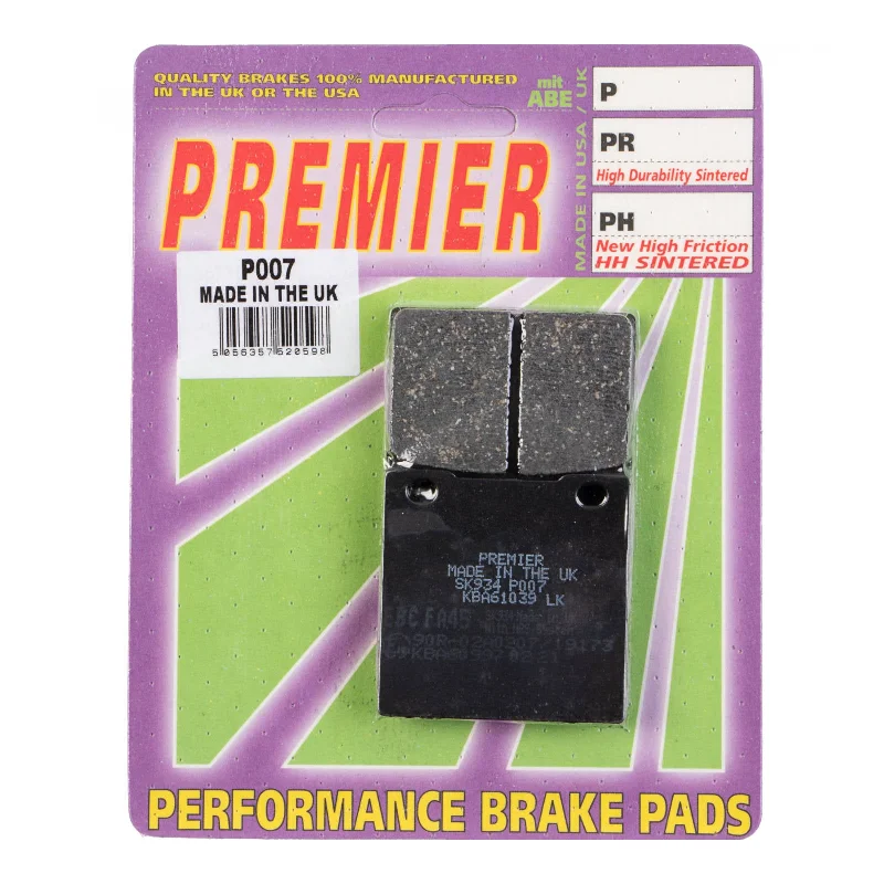 Cycling gloves with stretch weave-Premier Brake Pads - P Organic Standard