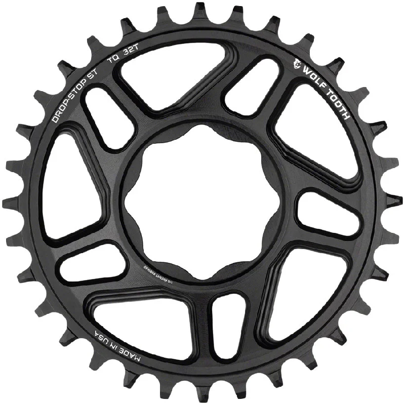 Bicycle jersey with airflow weave-Wolf Tooth Trek TQ Direct Mount Chainring - Drop-Stop ST 30T Black