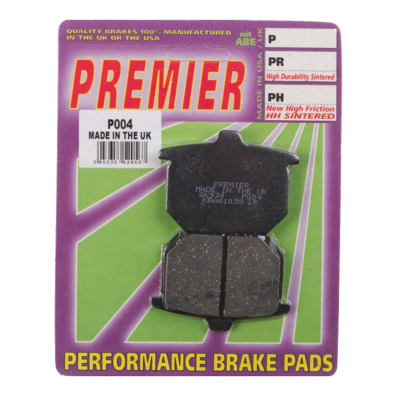 Bicycle riding shoes with stretch lining-Premier Brake Pads - P Organic Standard