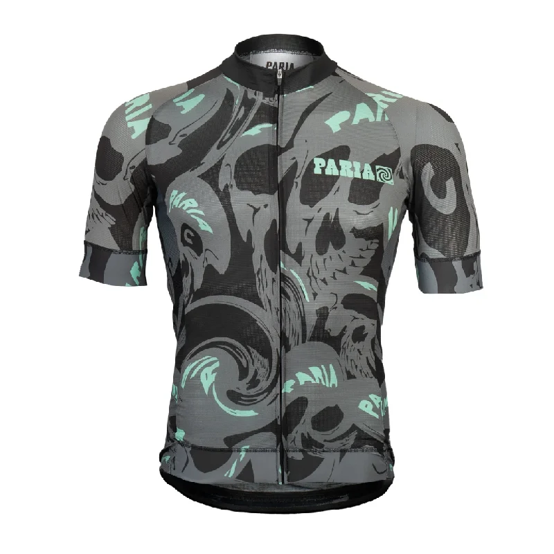 Bike gloves with durable stitching-SPÖKSKALLE Skull Print Jersey