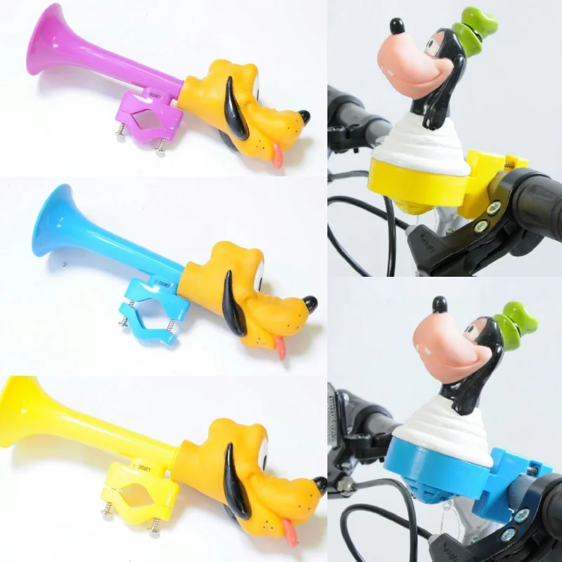 Bicycle socks with airflow design-GOOFY PLUTO CHILDRENS BIKE PUSH HORN- SQUEAKY HANDLEBAR TOY FUN KIDS ACCESSORY