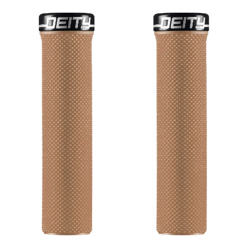 Bike riding knee pads with cushion-Deity Slimfit Grips Gum