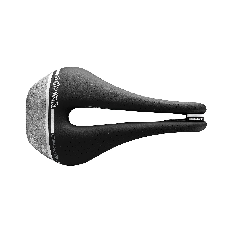 Bicycle arm warmers with stretch shell-Selle Italia Novus Boost Gravel Tech Superflow Saddle