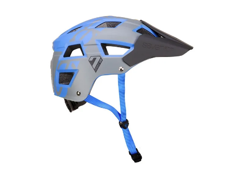 Bicycle jersey for all-terrain biking-7 iDP M5 MTB AM Helmet - Metallic Blue-Gray - 2018