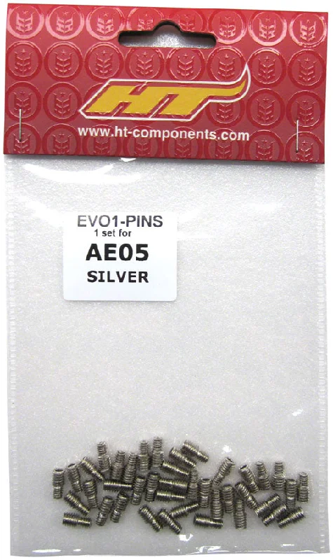 Bike helmet with airflow padding-HT Components AE05(EV01) Pedal Pin Kit - Silver