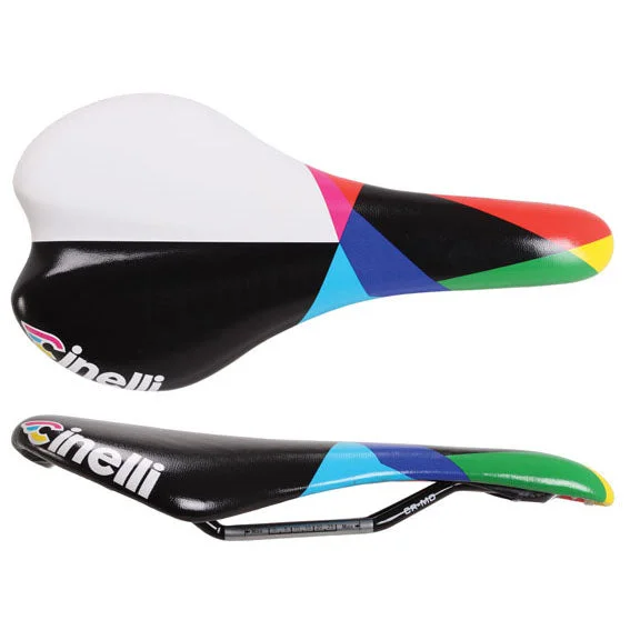 Cycling sunglasses for low light-Cinelli Caleido Crest Saddle CrMo Rail - Caleido